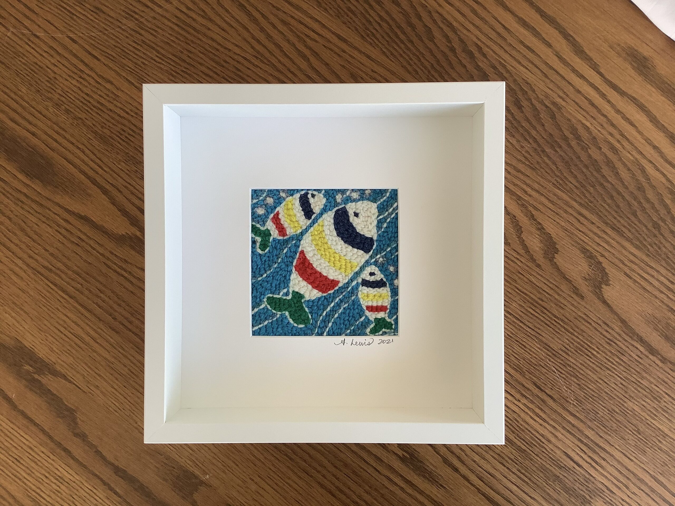 HBC Fish by Annette Lewis of East Coast Punch Needle Art