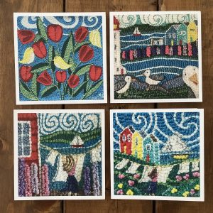 Set of Cards featuring design from East Coast Punch Needle Art